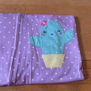 NWT Carter's Longsleeve Zippered Pajamas size 3T Pink Polka Dots Cactus